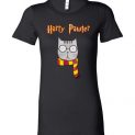 $19.95 - Harry Pawter Funny Harry Potter Shirts Cute Magic Cat With Glasses Lady T-Shirt