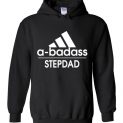 $32.95 - badass Stepdad Funny Adidas Family Hoodie
