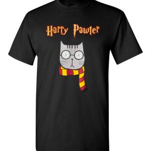 $18.95 - Harry Pawter Funny Harry Potter Shirts Cute Magic Cat With Glasses T-Shirt