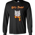 $23.95 - Harry Pawter Funny Harry Potter Shirts Cute Magic Cat With Glasses Long Sleeve Shirt