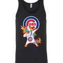 $24.95 - Funny Chicago Cubs Shirts: Unicorn Dabbing Unisex Tank