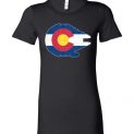 $19.95 - Colorado Flag And The Millennium Falcon Lady T-Shirt
