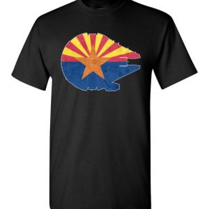 $18.95 - Arizona Flag And The Millennium Falcon T-Shirt