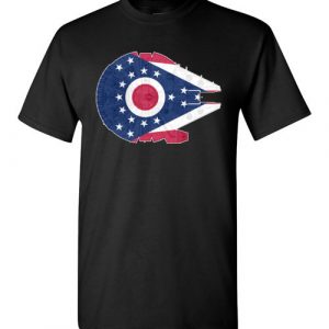 $18.95 - Ohio Flag And The Millennium Falcon T-Shirt