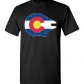 $18.95 - Colorado Flag And The Millennium Falcon T-Shirt