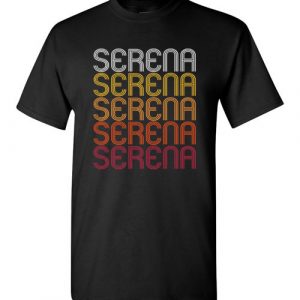 $18.95 - Serena Retro Wordmark Pattern Vintage Style T-Shirt