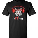$18.95 - We All MEOW Down Here Clown Cat Kitten IT Halloween T-Shirt