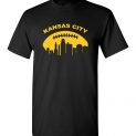 $18.95 - Vintage Kansas City Cityscape Retro Football T-Shirt