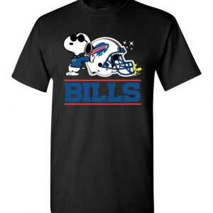 $18.95 - The Buffalo Bills Joe Cool And Woodstock Snoopy Football T-Shirt