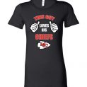 $19.95 - This Guy Loves His Kansas City Chiefs NFL ladies T-Shirt