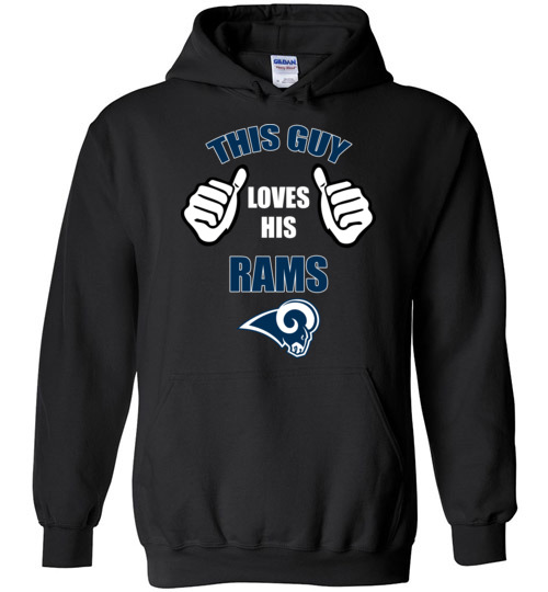 This Guy Loves His Los Angeles Rams Funny NFL T-Shirt, Hoodie, Tank, Long  Sleeve, Ugly Christmas Sweater