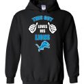 $32.95 - This Guy Loves His Detroit Lions Funny NFL Hoodie