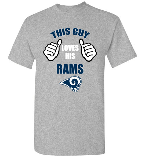 This Guy Loves His Los Angeles Rams Funny NFL T-Shirt, Hoodie, Tank, Long  Sleeve, Ugly Christmas Sweater