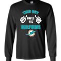 $23.95 - This Guy Loves His Miami Dolphins Funny NFL Long Sleeve T-Shirt