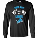 $23.95 - This Guy Loves His Detroit Lions Funny NFL Long Sleeve T-Shirt