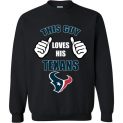 $29.95 - This Guy Loves His Houston Texans Funny NFL Sweatshirt