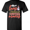 $18.95 - Funny Christmas Shirts: This girl loves hallmark Christmas movies T-Shirt